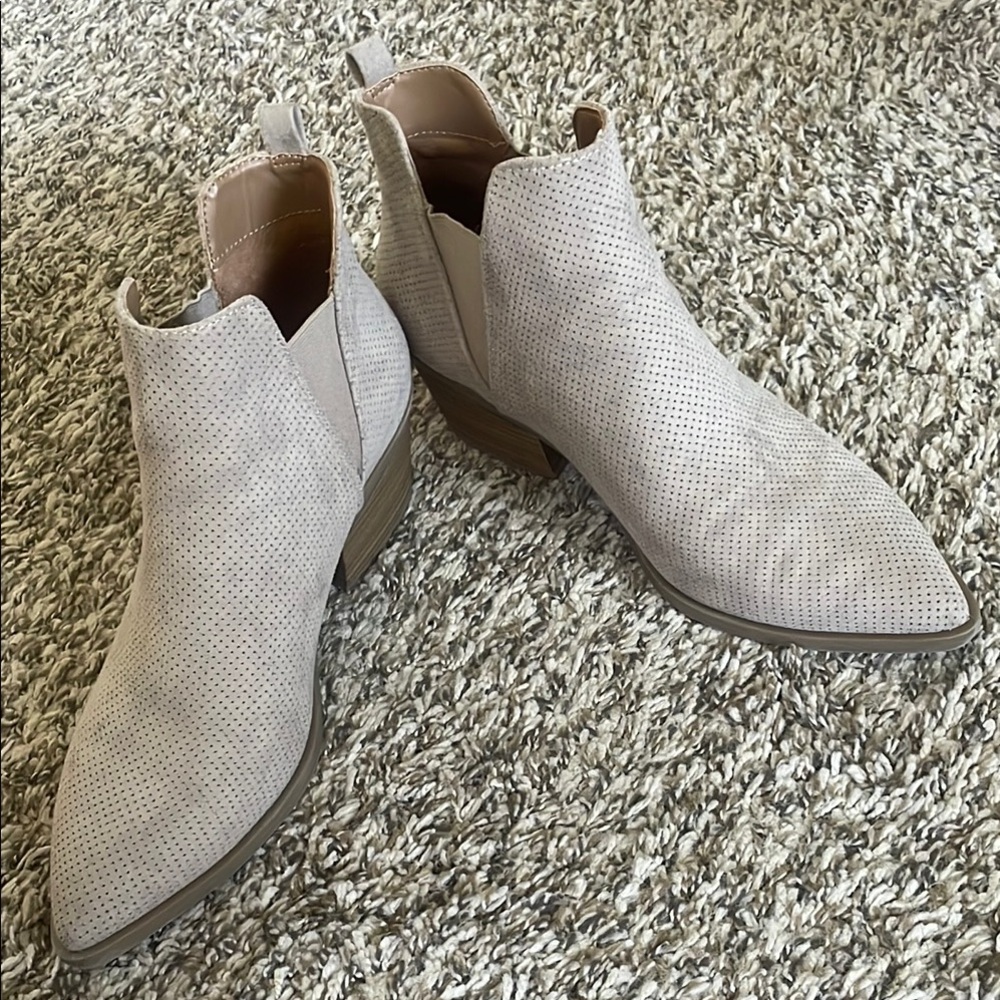 Suede ankle boots